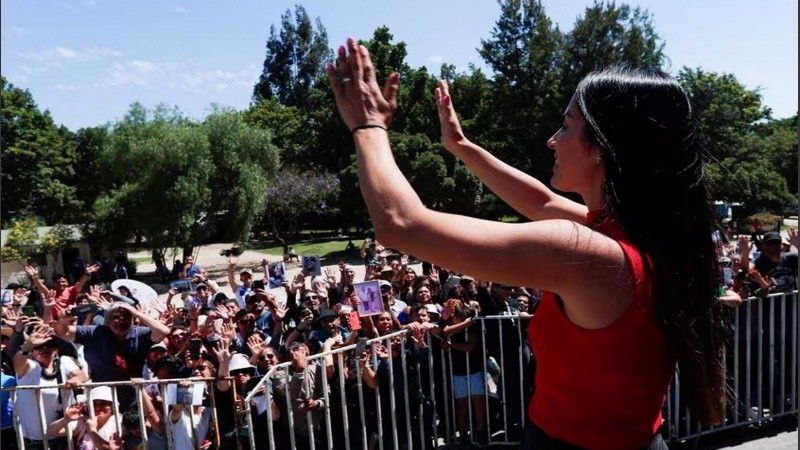 Leda congregó multitudes en Chile.