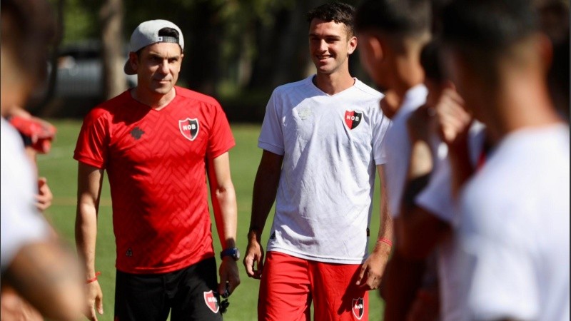 Una postal de esta mañana en el entrenamiento leproso en Montevideo.