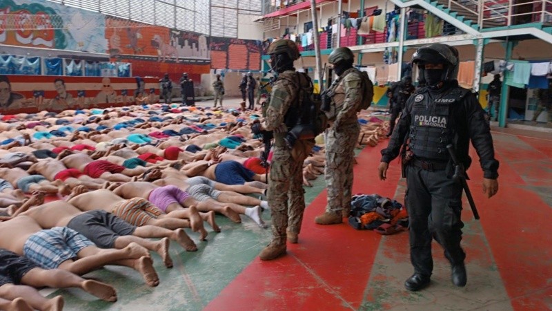 Intervención en la cárcel Regional del Litoral, en Guayaquil.