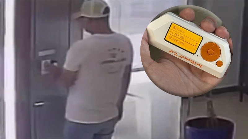 Uno de los delincuentes que ingresaron en el edificio abrió la cerradura clonando la llave electrónica.