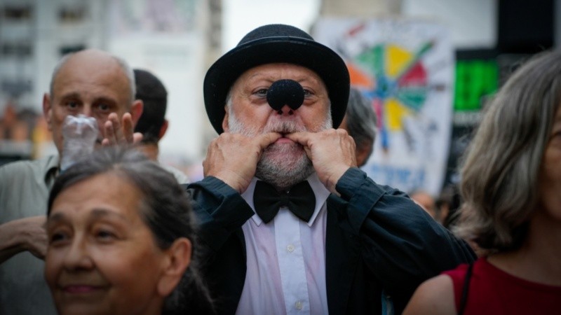 Artistas se manifestaron este miércoles.