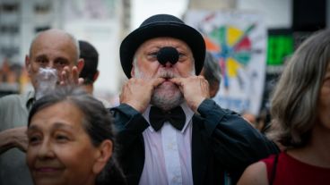 Artistas se manifestaron este miércoles.