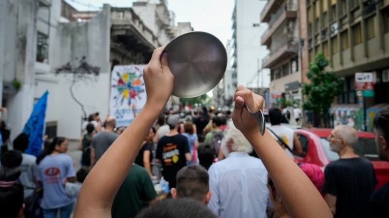 Marcha en defensa de la cultura en Rosario.
