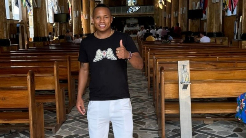 La foto que publicó Campaz en sus historias de Instagram, este domingo.