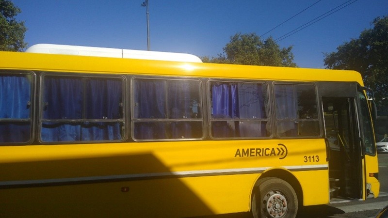 El micro que protagonizó el incidente.