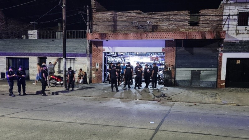 La gomería atacada este lunes por la noche.