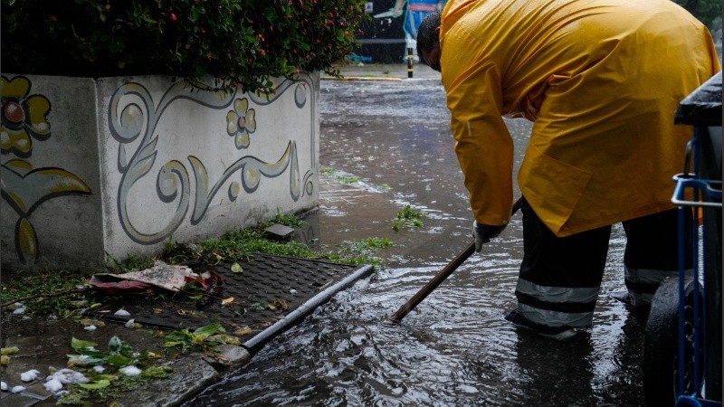 Un temporal azotó la ciudad este martes de enero.