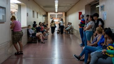 Los pasillos del juzgado de Familia en feria.