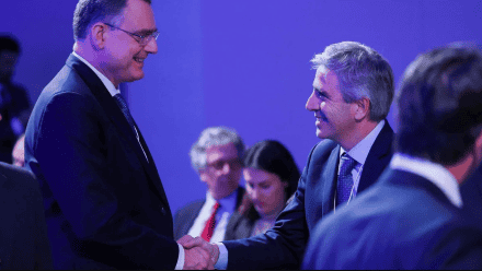 Caputo en el Foro mundial de Davos