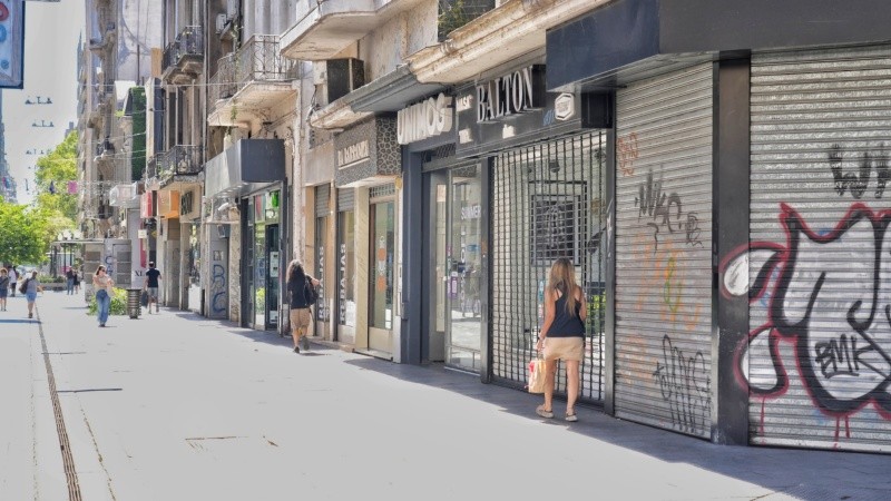 El paro y la movilización se sintieron fuerte en Rosario este miércoles