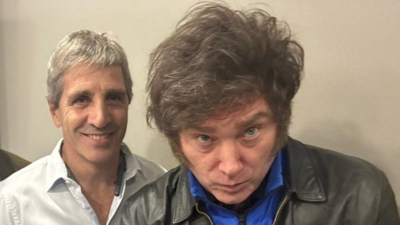 Milei y el ministro Caputo.