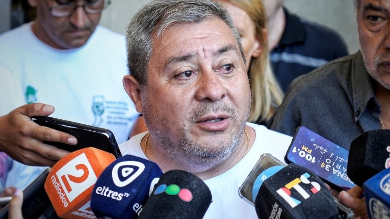 Marcelo Andrada, secretario general del Sindicato de Recolectores de Rosario.