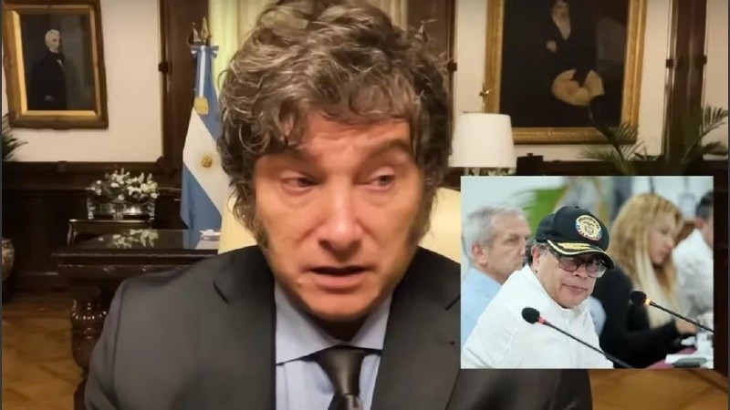 “Un comunista asesino que está hundiendo a Colombia”, dijo Milei sobre Petro en una entrevista.