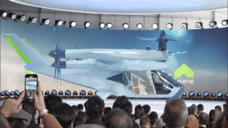 El vehículo emitirá 65 decibelios durante el despegue y el aterrizaje.