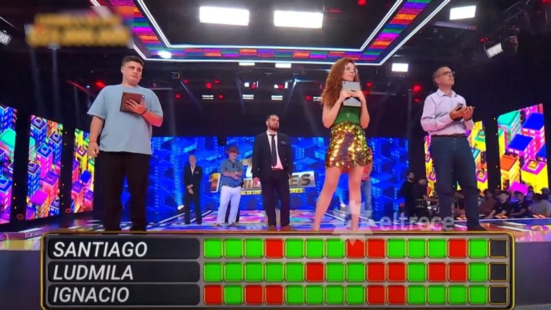 Santiago, Ludmila e Ignacio compitieron por el premio máximo.