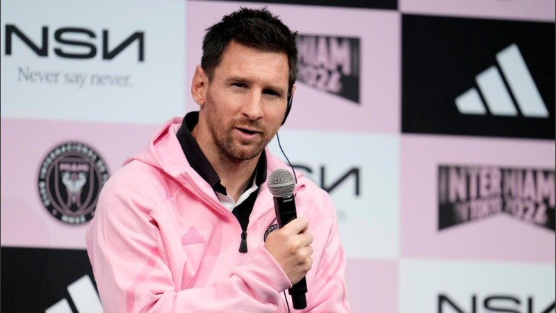 Messi habló este martes en conferencia de prensa desde Tokio.