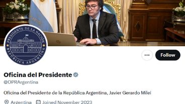 Piden que se investigue la cuenta de X "Oficina del Presidente de la República Argentina".