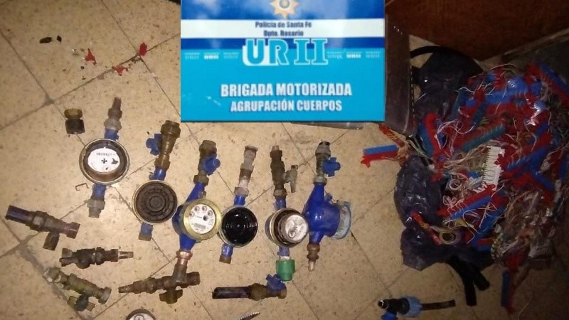 Los elementos que había robado el ladrón de Pichincha.