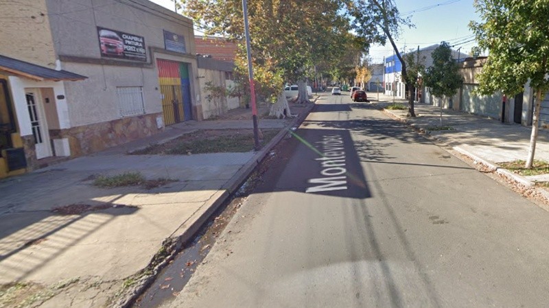 Montevideo al 4500, lugar donde tuvo lugar el ataque.