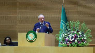 El presidente de Brasil, Lula da Silva, en una cumbre de la Unión Africana.