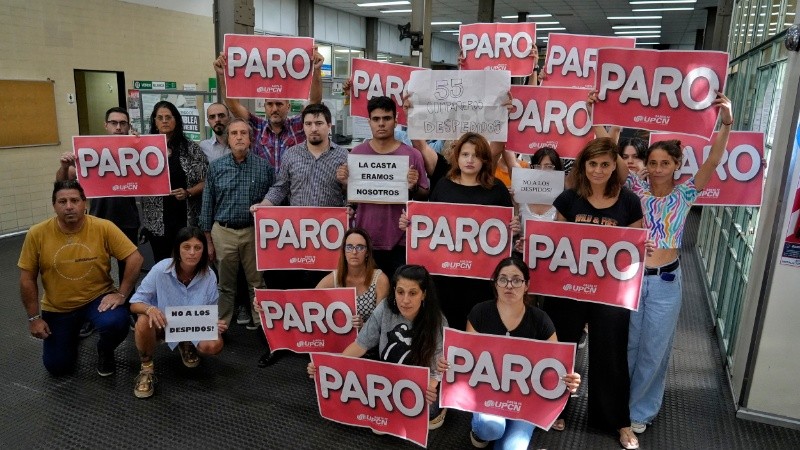 La oficina de Rosario está paralizada desde el pasado jueve.