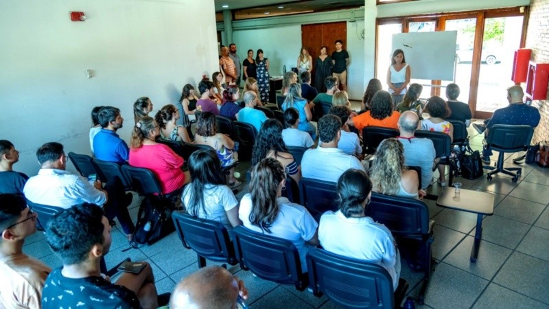 Las partes reunidas este martes.