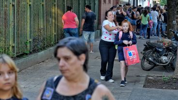 Los alumnos del Normal 3 madrugaron este miércoles.