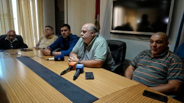 Horacio Yanotti en conferencia de prensa.