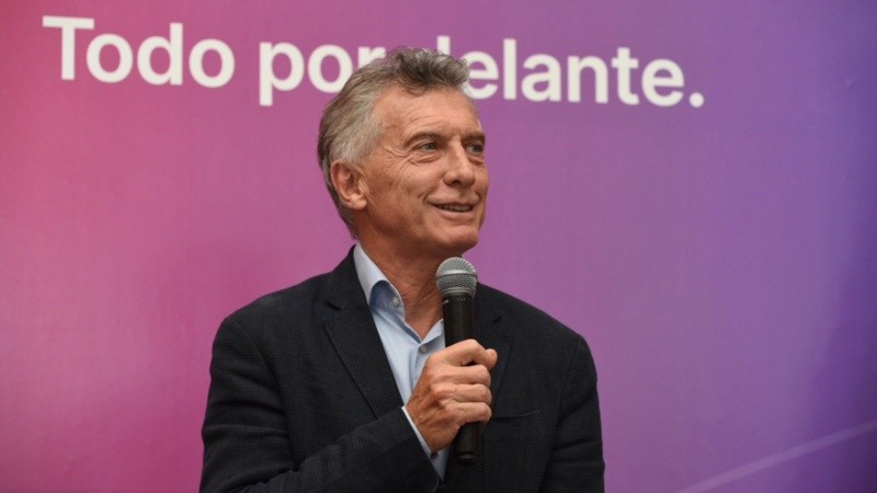Macri en Rosario junto al gobernador Pullaro.