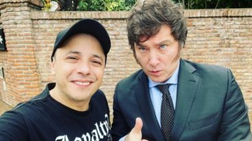 El Dipy y Javier Milei.