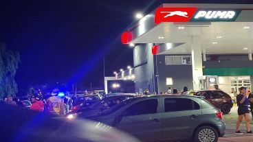 La estación de servicio donde fue asesinado un playero este sábado a la noche.