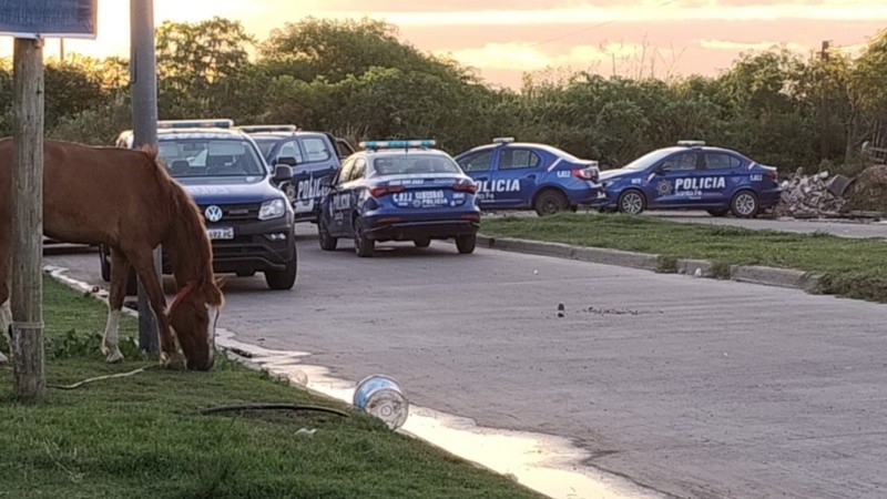 Se montó un amplio operativo en derredor de la cárcel.