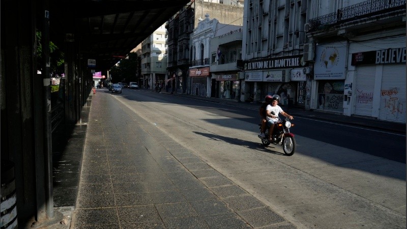 La ciudad este lunes de paro por la ola de violencia.