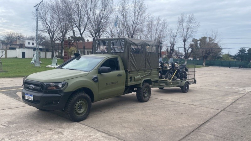Una de las Ford Ranger del Ejército argentino.
