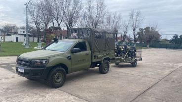 Una de las Ford Ranger del Ejército argentino.