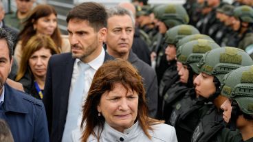 Bullrich, Pullaro y Javkin cuando presentaron el Plan Bandera.