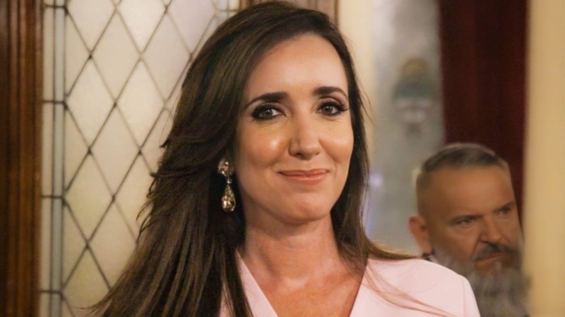 La vicepresidenta y titular del Senado, Victoria Villarruel.