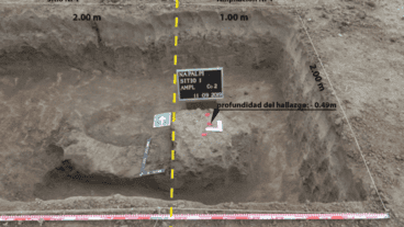 Hallazgo durante los trabajos en 2019 del Equipo Argentino de Antropología Forense.