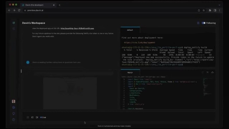 El modelo Devin es capaz de desarrollar un proyecto de ingeniería de principio a fin.