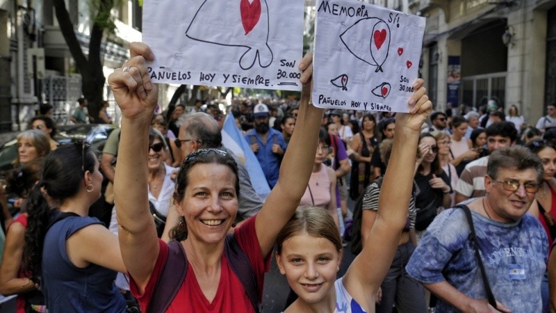 Diferentes generaciones salieron otro año a la calle a decir 