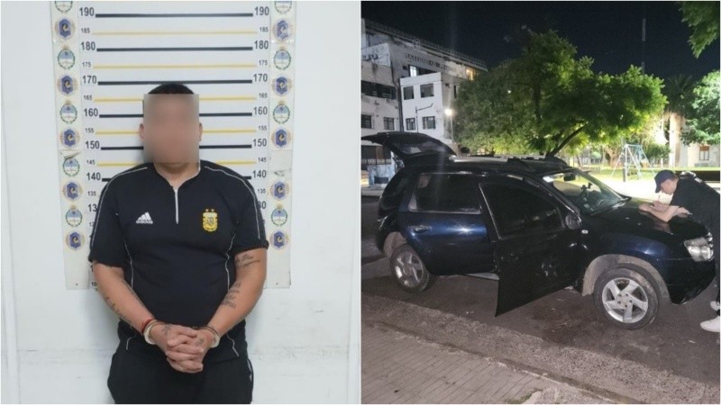 El final del periplo de Acotto, en el centro de Rosario, interceptado por agentes encubiertos.