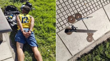 Detuvieron a un hombre que amenazó con entrar a la Casa Rosada con un machete.