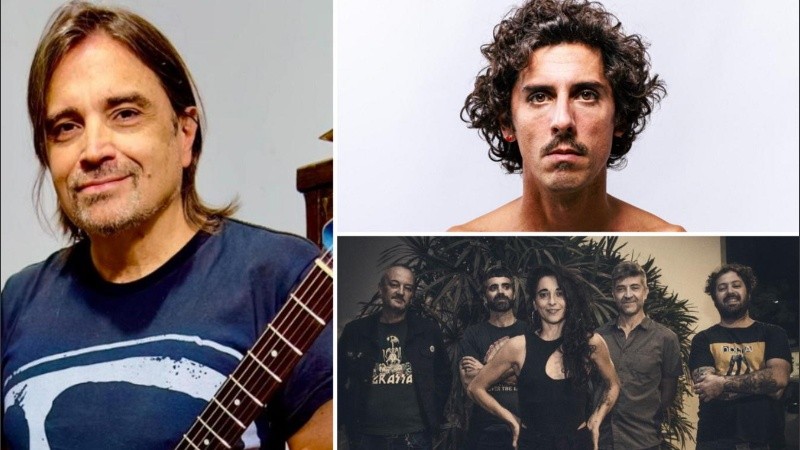 Fabián gallardo, JuliánRossi y Grassa.