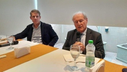 El presidente y el gerente general de La Anónima, Federico y Nicolás Braun.