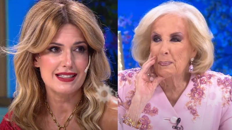 Isabel Macedo y Mirtha Legrand en 