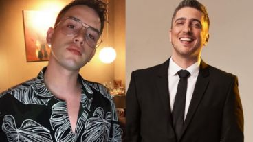 El patinador Lucas Benvenuto y el humorista Jey Mammón.