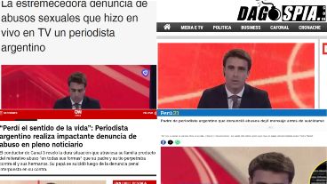 Las "home" de algunos medios internacionales que replicaron el caso Aleart