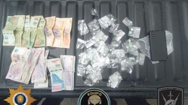 Los estupefacientes secuestrados a la chica de 14 años.