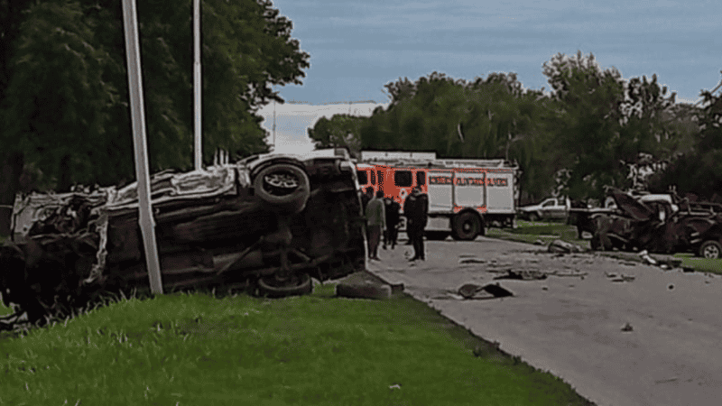 Así quedaron los vehículos siniestrados.