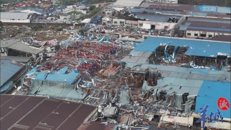 El tornado alcanzó nivel tres de intensidad.